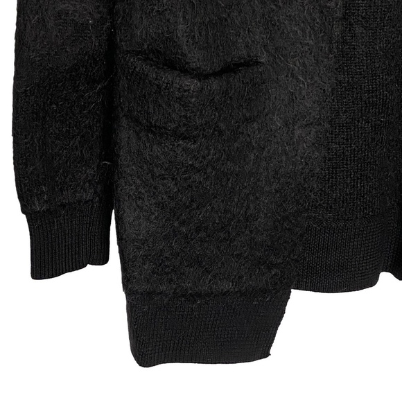 NWOT TALULA x ARITZIA Mohair Merino Wool Blend Black Open Pocket Cardigan XXS - Picture 8 of 16